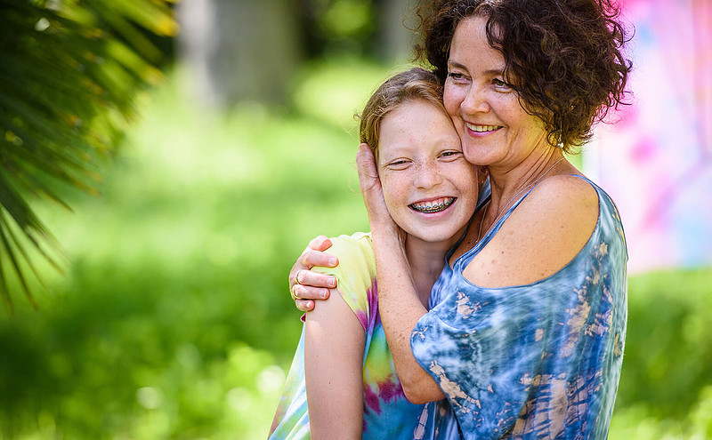 Mother and daughter photography